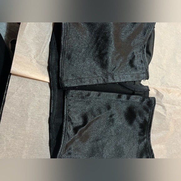 Edikted Satin Black Cropped Corset Bustier Top SM - Picture 3 of 8